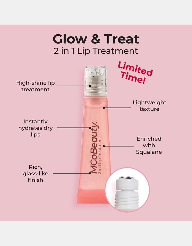 MCoBeauty - Glow & Treat 2-In-1 Lip Oil Treatment - Birthday Edition