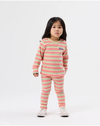 Goldie + Ace - Essential Stripe Rib Top - Babies-Kids