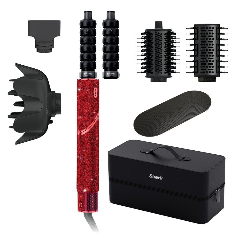 Shark Beauty - Shark FlexStyle Air Styling & Drying System Red Ruby Diamond Limited Edition - Hairdryers (Red Ruby Diamond) Shark FlexStyle Air Styling & Drying System Red Ruby Diamond Limited Edition