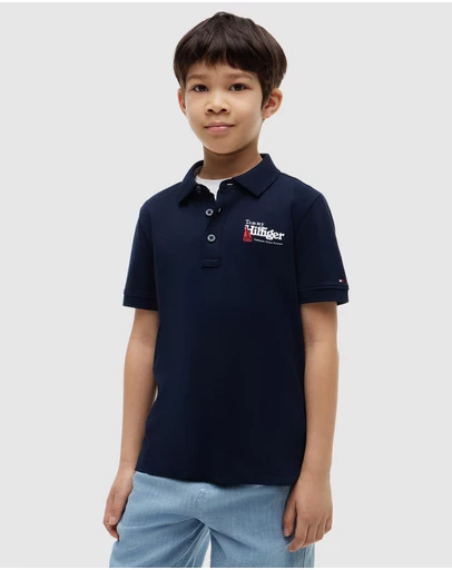 Tommy Hilfiger - Regular Fit Graphic Embroidery Polo Shirt - Teens