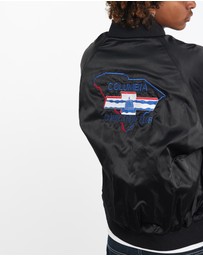 Vintage by The Real Deal - Pre Loved - Vintage 80s Columbia Classic Chevy Club Satin Bomber Jacket
