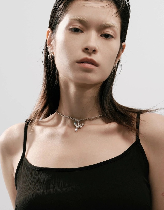 Graedance - Scorpio Aquamarine Pendant on Eclipse Necklace