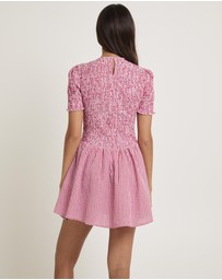 Subtitled - Bonnie Shirred Bubble Mini Dress