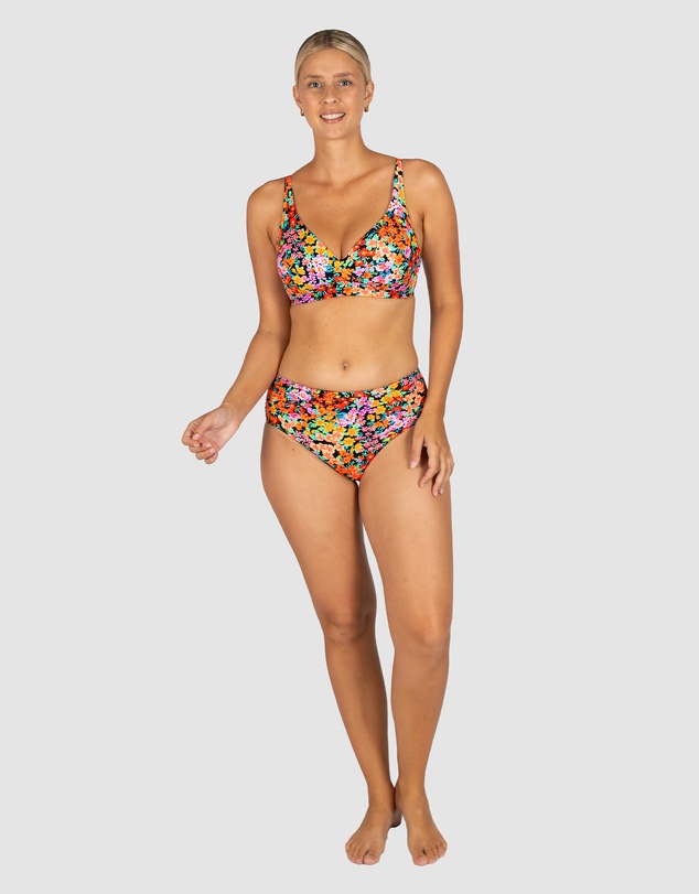 Baku Swimwear - Biarritz Ruched Mid Bikini Bottom
