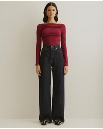 Atmos&Here - Gathered Off Shoulder Top