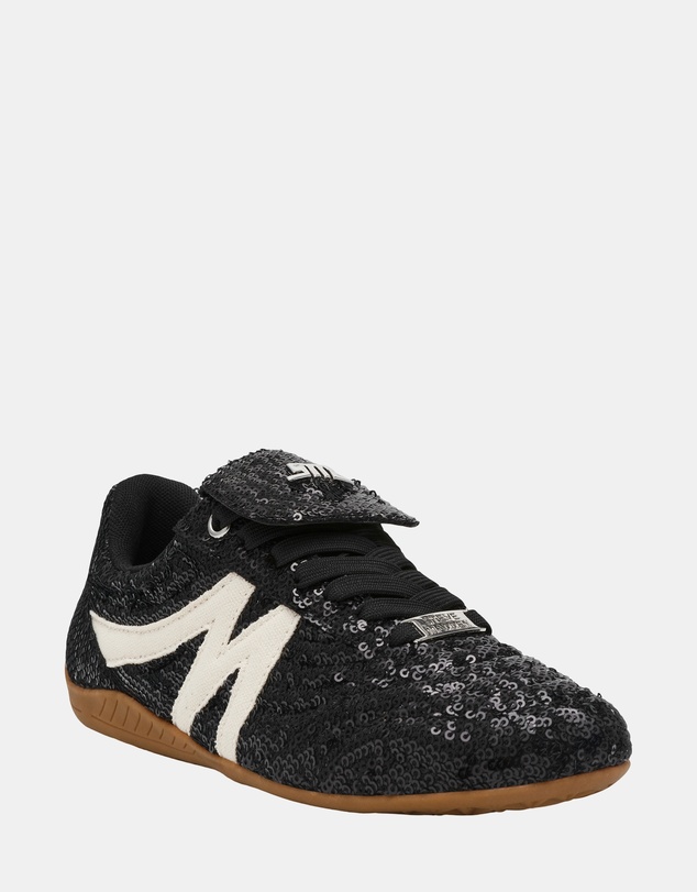Steve Madden - Freekick Black Sequin Sneakers