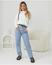 Esther & Co - Rheane Knit - White