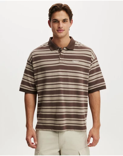Cotton On - Box Fit Short Sleeve Polo