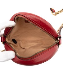 Pre-Loved by Azura Reborn - Pre-Loved Mini GG Marmont Matelasse Leather Round Crossbody