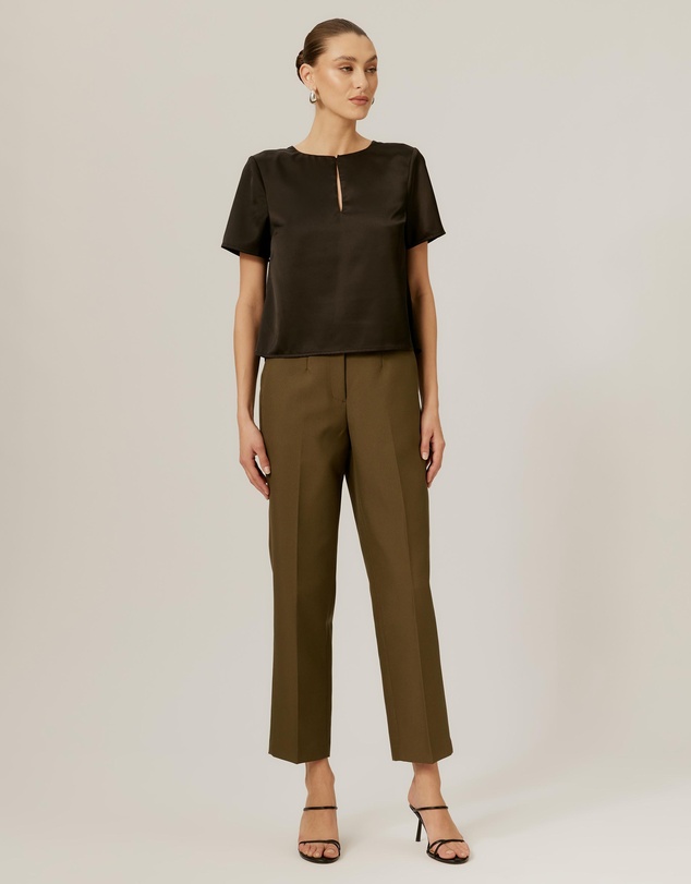 Tussah - SS Keyhole Top