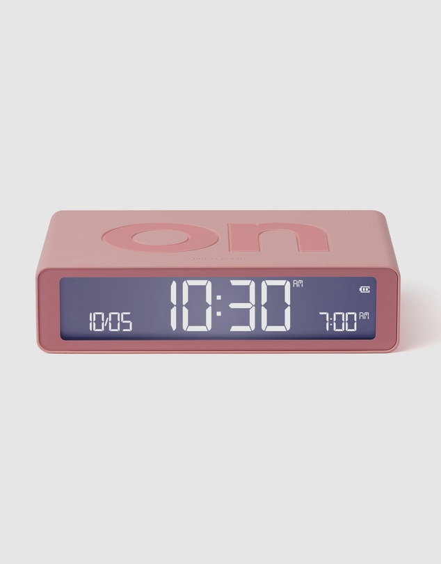 Lexon - Lexon Flip Classic Reversible Alarm Clock - Pink