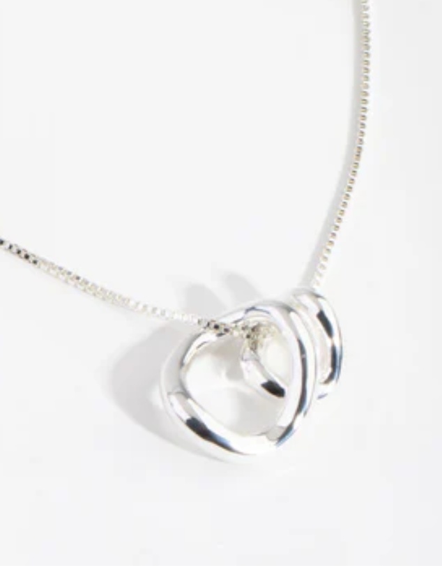 Lovisa - Silver Plated Swirl Pendant Necklace