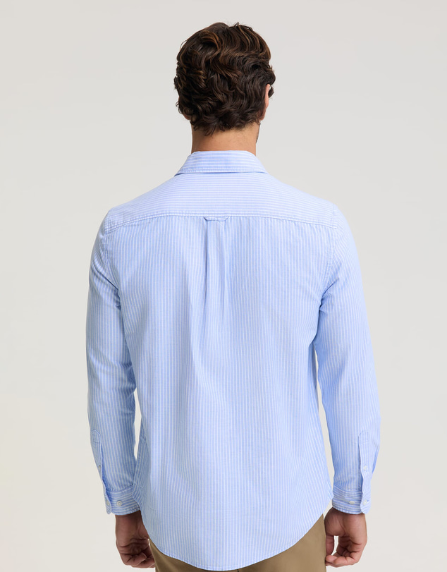 Sportscraft - Oxford Long Sleeve Stripe Shirt