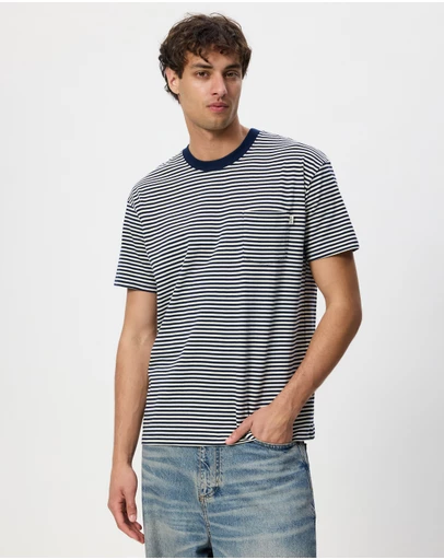 S Double - Stripe Pocket T-Shirt
