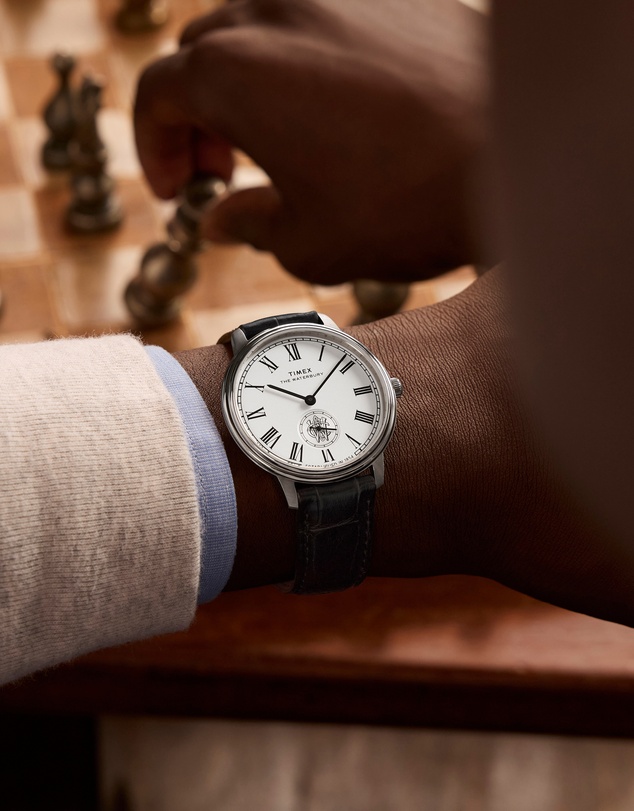 TIMEX - Waterbury Metropolitan Sub-Second 39mm Leather Strap Watch