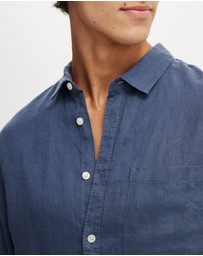 Cotton On - Relaxed Linen Long Sleeve Shirt