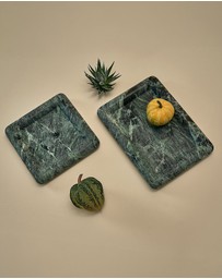 Black Blaze - Halo Square Marble Tray