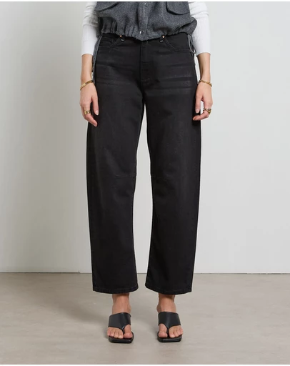DRICOPER DENIM - Dina Cropped Barrel Jeans