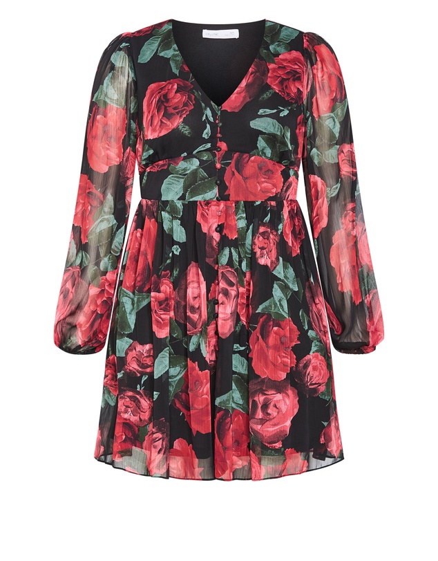 City Chic - Serina Print Mini Dress