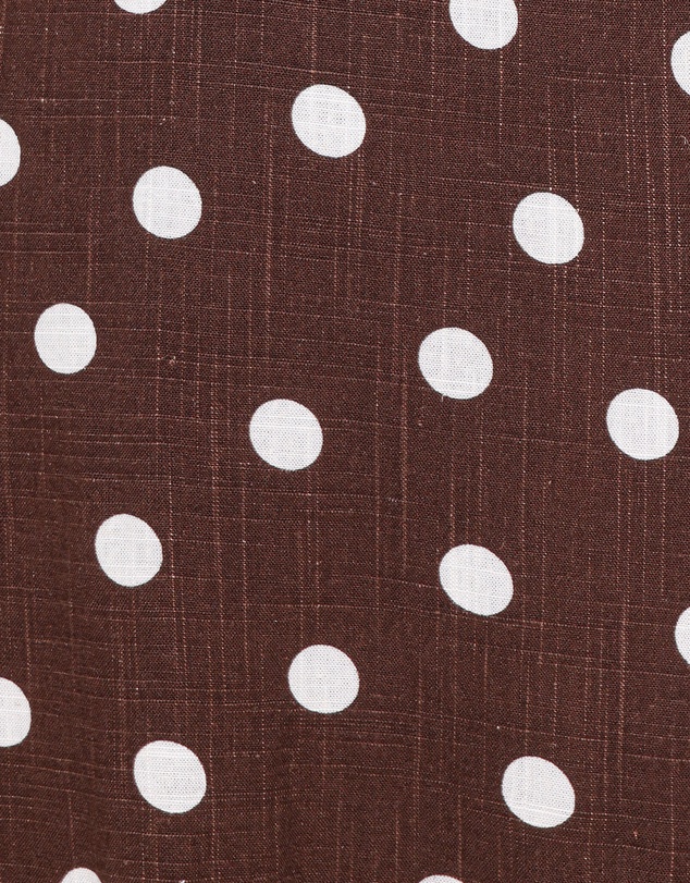 Petal & Pup - Giada Mini Dress - Brown Polka Dot