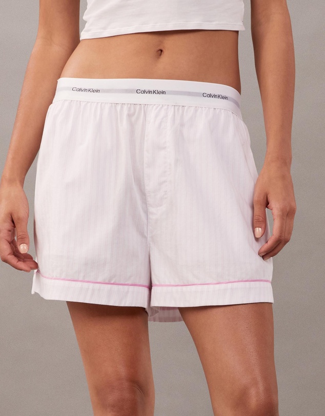 Calvin Klein - Cotton Poplin V Day Poplin Shorts