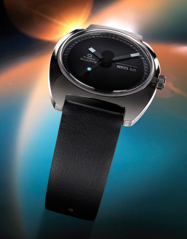 TIMEX - Q Timex® 1975 Enigma 37mm Leather Strap Watch