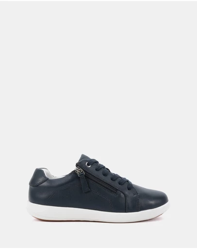 Clarks - Burrow Navy/White