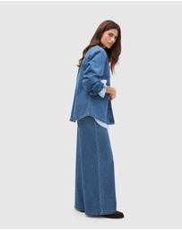 Seed Heritage - Denim Concealed Placket Shirt