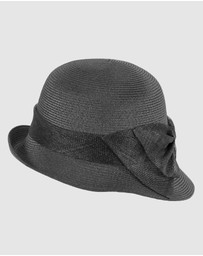 Max Alexander - Summer Black Cloche Hat