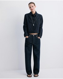 M.N.G - Fitted Denim Jacket With Pockets