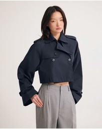 Oxford - Annalise Crop Trench Jacket