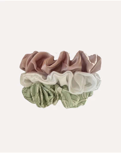 SILK MAGNOLIA - Pure Silk Scrunchie
