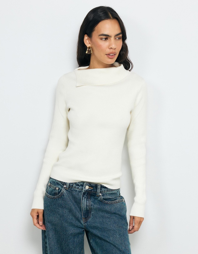 AERE - Yali Cotton Cashmere Blend Top