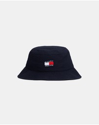 Tommy Hilfiger - Kids' Wavy Flag Seersucker Bucket Hat
