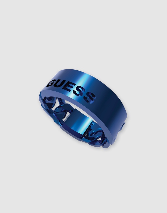 GUESS - X Logo Blue Ring 64