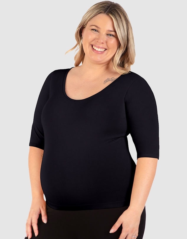 B Free Intimate Apparel - Maternity Bamboo Mid Length Sleeve Tee