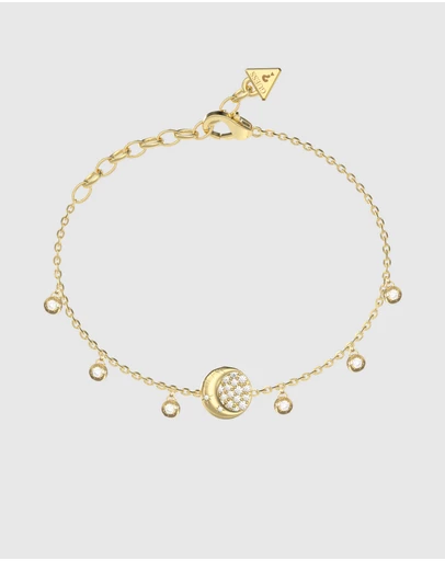 GUESS - Aurora Pave' Fringes Gold-tone Bracelet