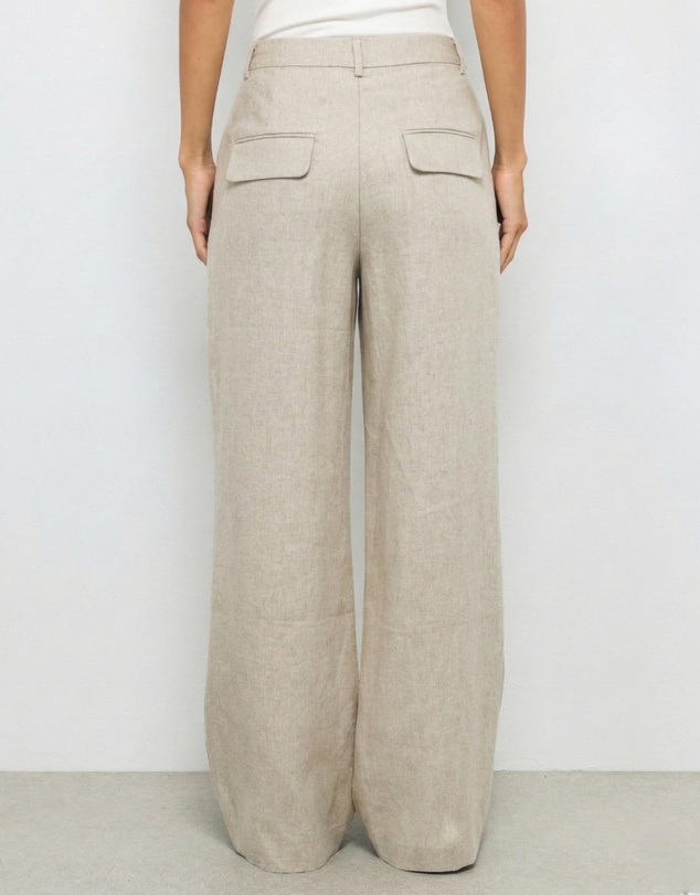 AERE - Straight Leg Linen Pants