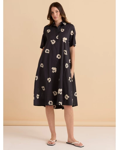Betty Basics - Savannah Swing Shirt Dress
