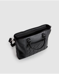Evity - Dominic Leather Weave Tote Bag