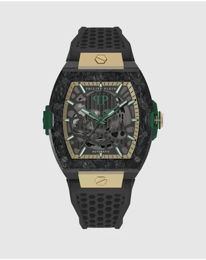 Philipp Plein - The $Keleton 2.0 - 44mm Black Dial and Silicone Strap