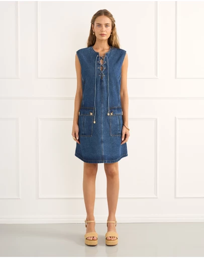 Heaven Australia - Indigo Alice Mini Dress