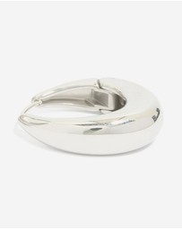 Lovisa - Waterproof Stainless Steel Oval Hinged Hoop Earrings