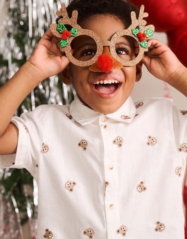 Huxbaby - All Over Hux Emb Sslv Shirt - Babies-Teens