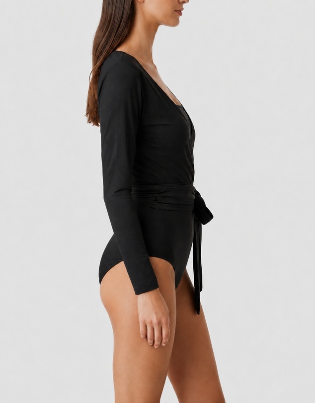 Modest Mermaid - Multi-Way Long Sleeve Swim Wrap Top