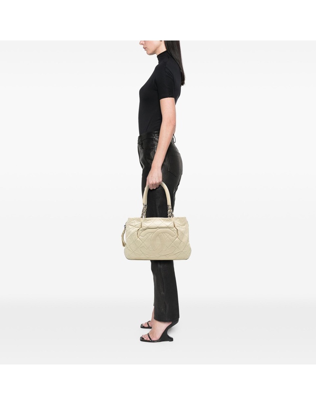 Pre-Loved by Azura Reborn - Pre-Loved CC Quilted Caviar Expandable Tote