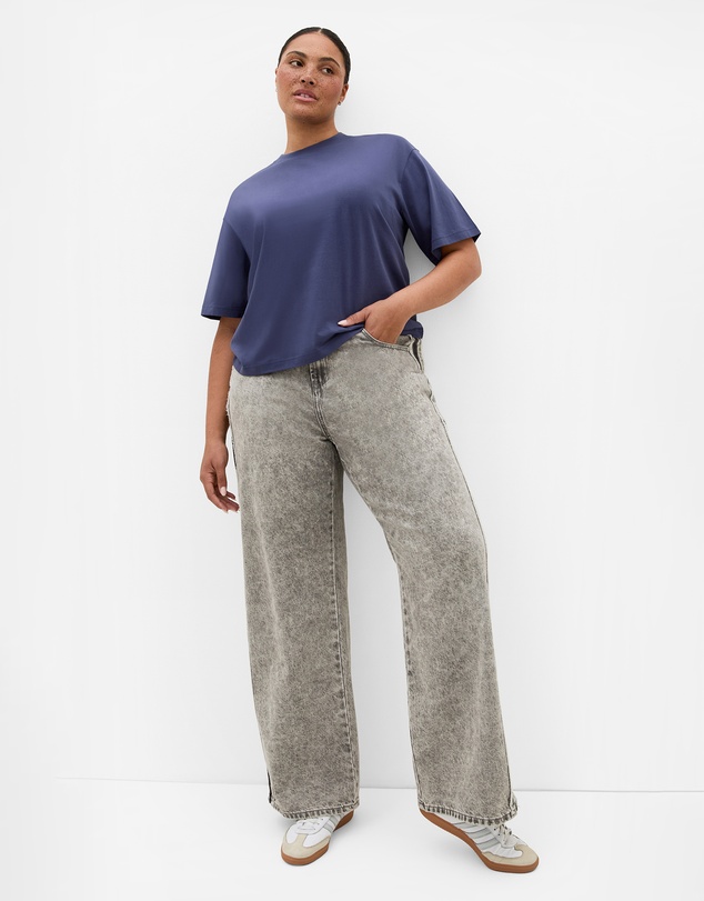City Chic - Oversized Crew Neck Tee