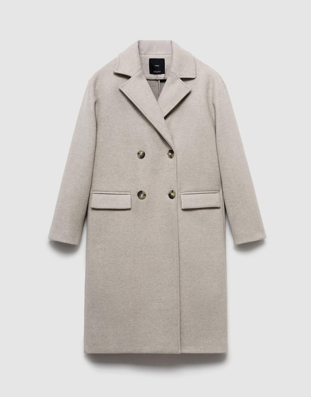 M.N.G - Double-Breasted Midi Coat