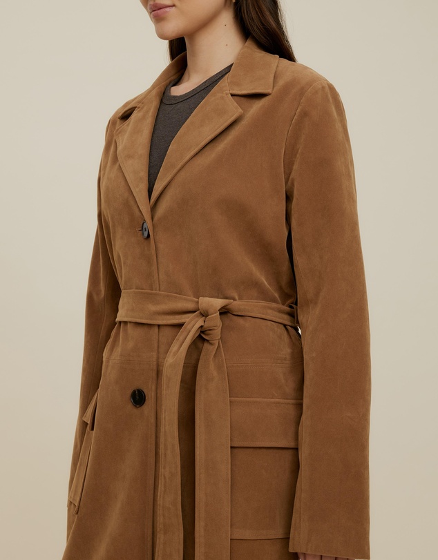 The Fated - Maddie Faux Suede Coat