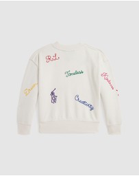 Polo Ralph Lauren - Embroidered Fleece Sweatshirt - ICONIC EXCLUSIVE - Kids